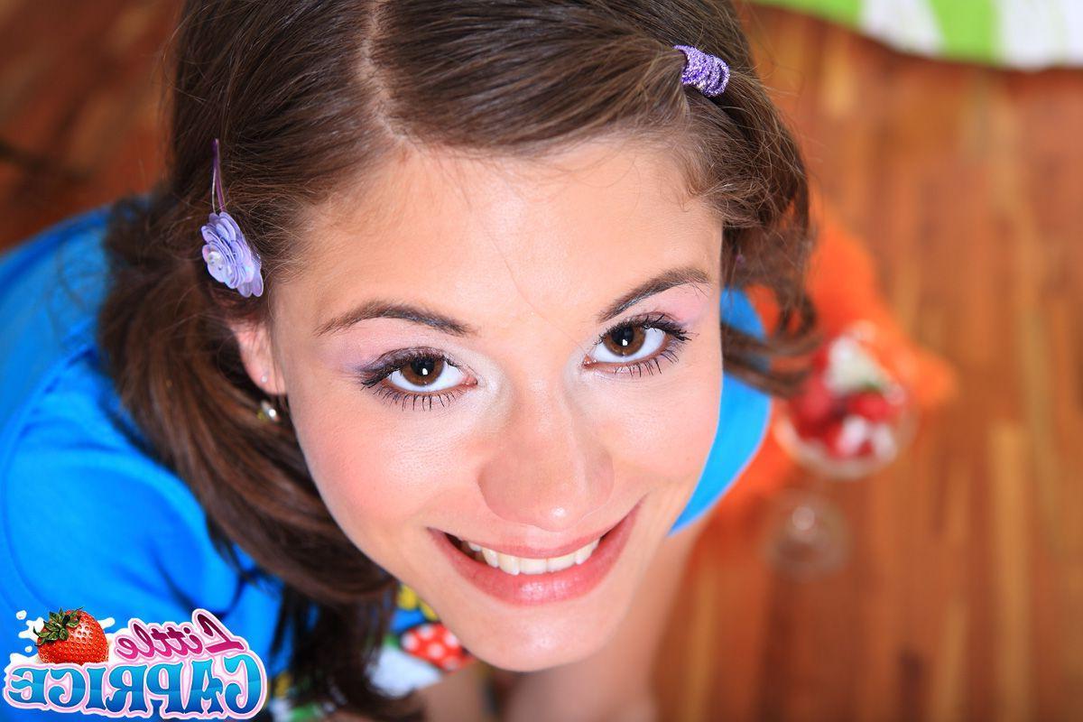12P Pictures of teen amateur Little Caprice wqrking hard to make you hard
