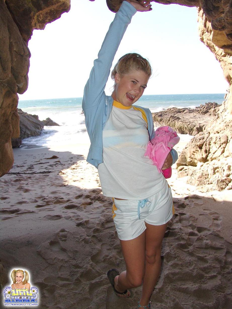 12P Little Summer having some fun at the beach!