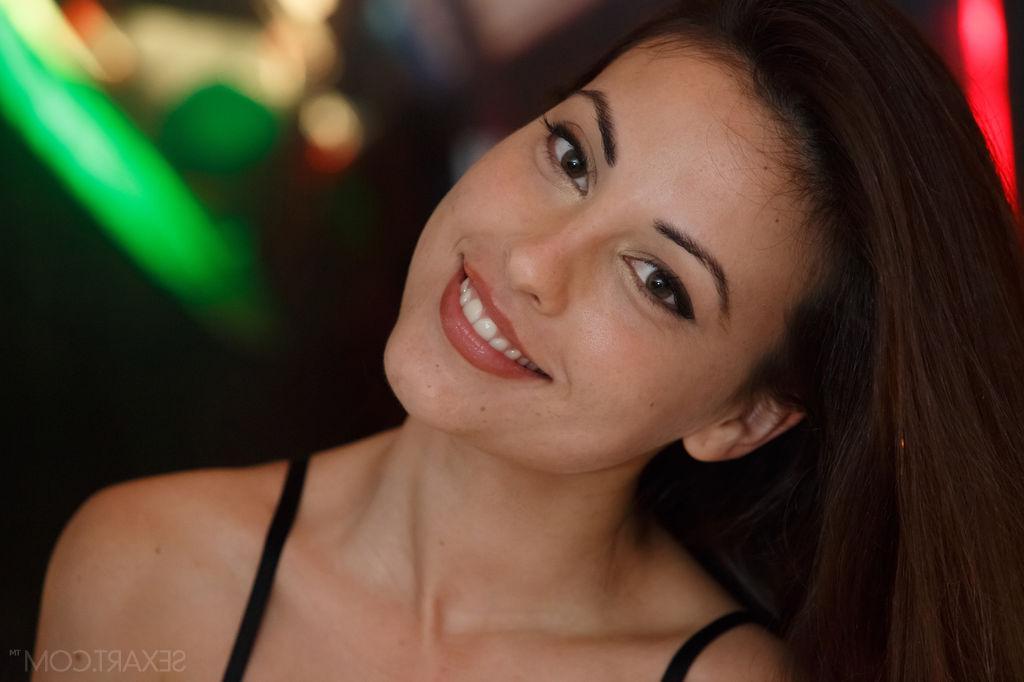 12P Brunette beauty Lorena B uses beads to pleasure her tight teen pussy