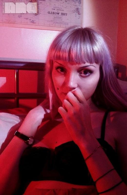 15P Hot alt girl Lovisa Grey shows you her tight nude body