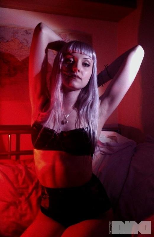 15P Hot alt girl Lovisa Grey shows you her tight nude body