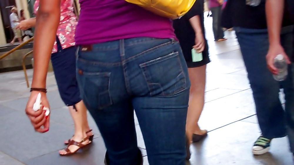 25P Butts & Ass in blue jeans looking tight
