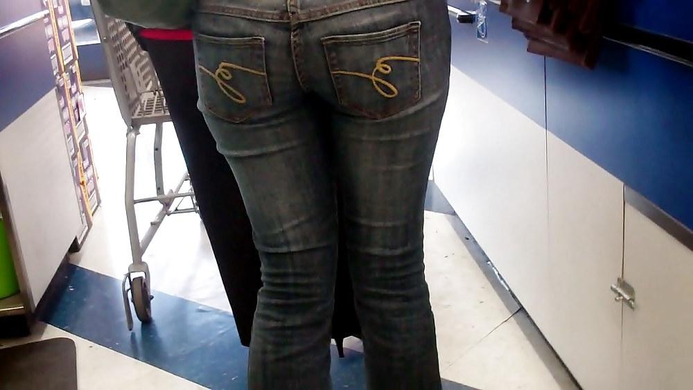 25P Butts & Ass in blue jeans looking tight