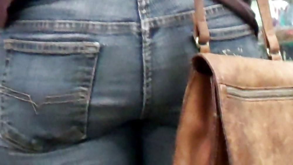 25P Butts & Ass in blue jeans looking tight
