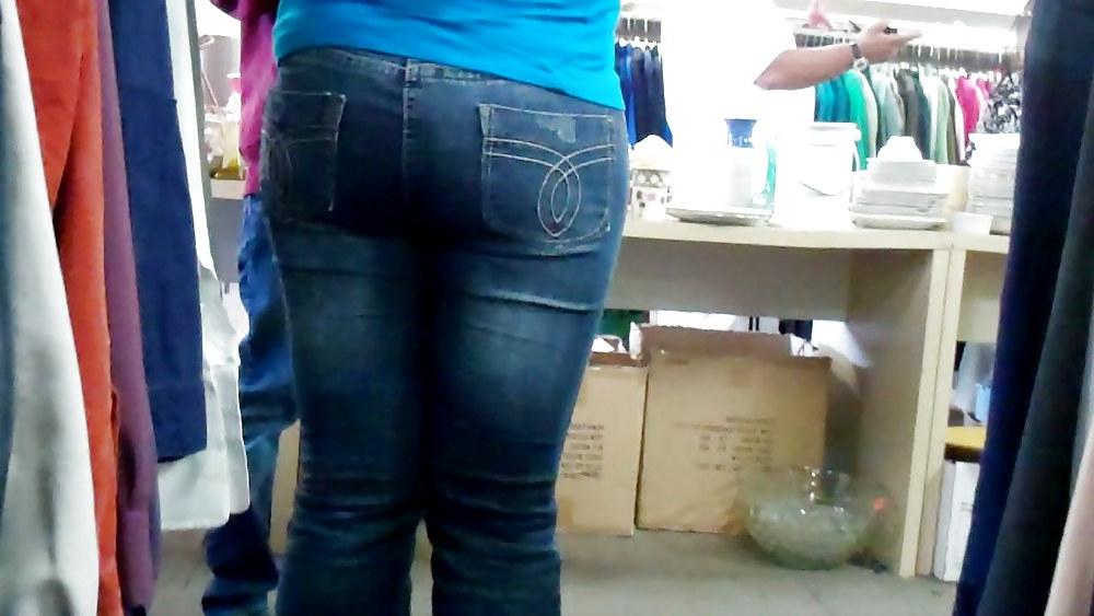 25P Butts & Ass in blue jeans looking tight