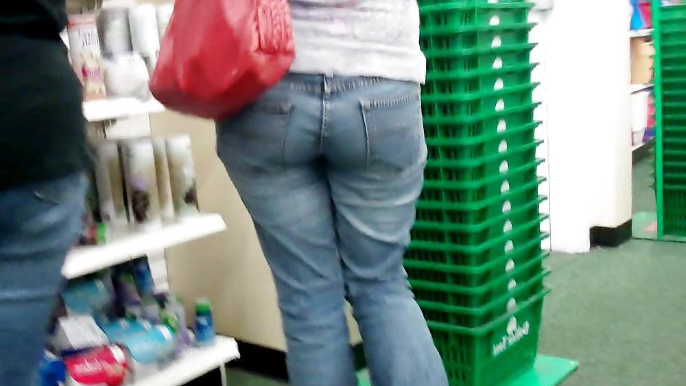 25P Butts & Ass in blue jeans looking tight