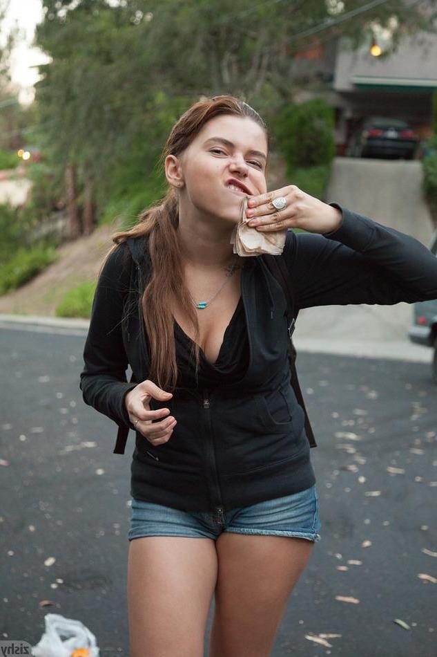 8P Busty hottie Marina Viskonti shows off her sexy curves