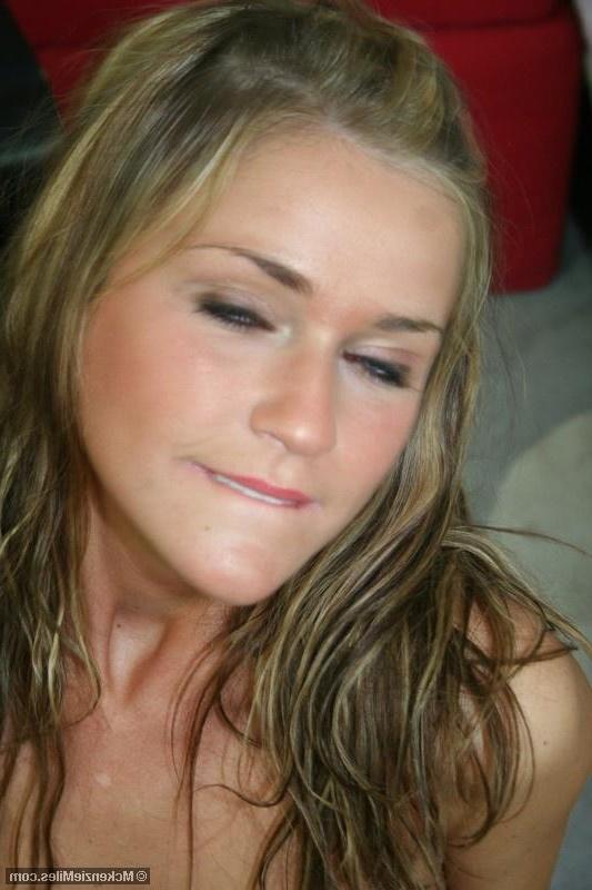 20P Pictures of teen McKenzie Miles sucking a hard cock