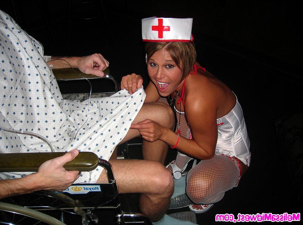 20P Pictures of teen Melissa Midwest getting stuffed on halloween
