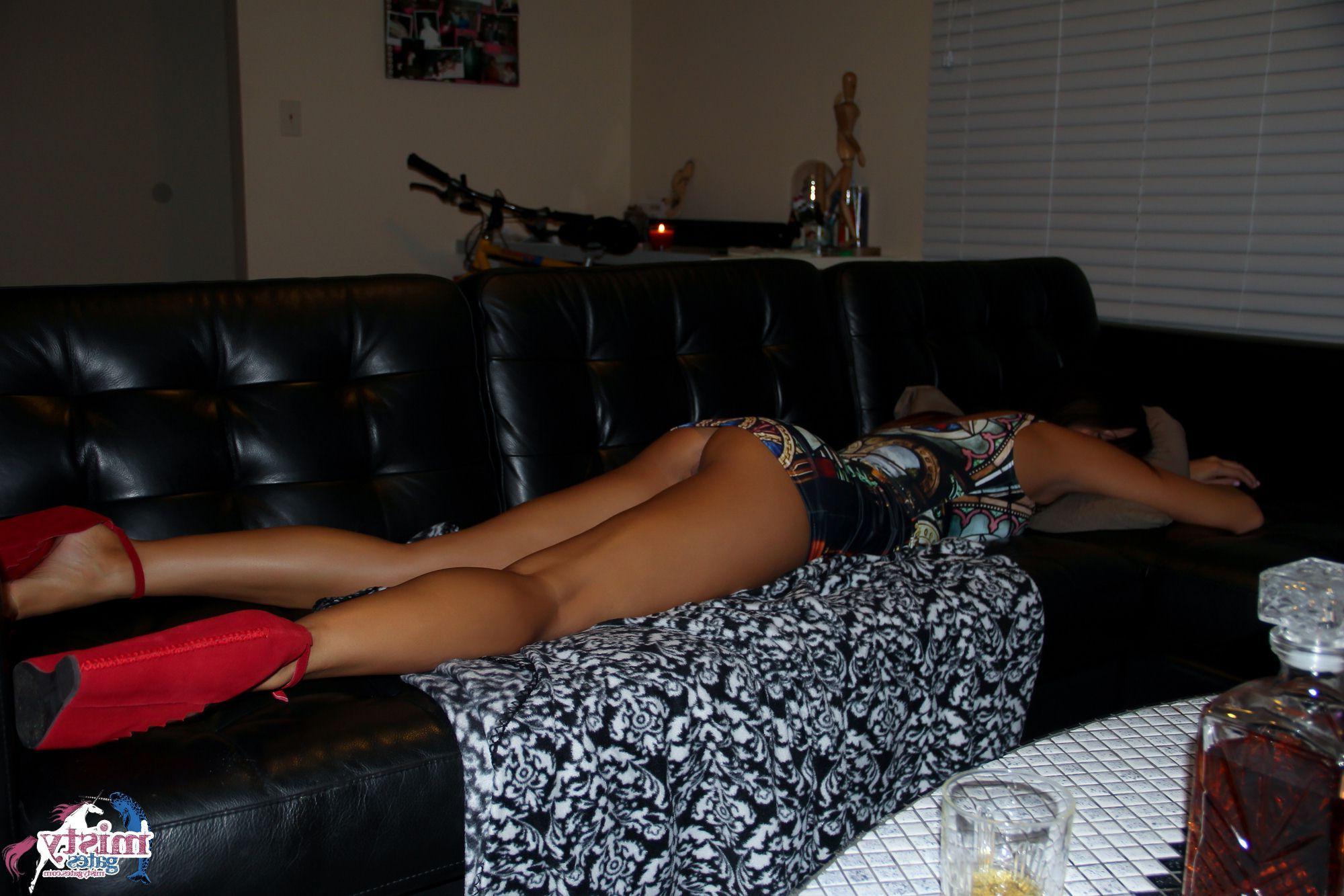 16P Misty Gates gets her sexy ass and wet pussy sleep creeped