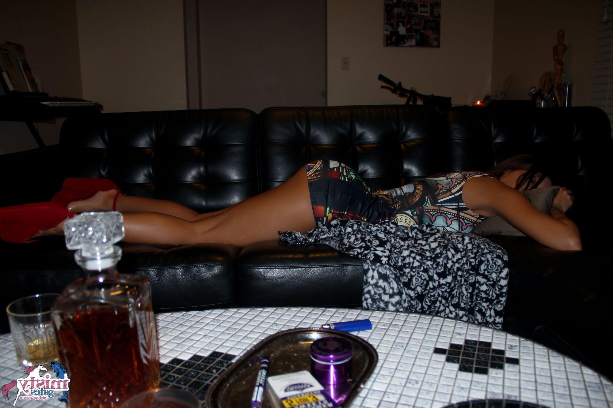16P Misty Gates gets her sexy ass and wet pussy sleep creeped