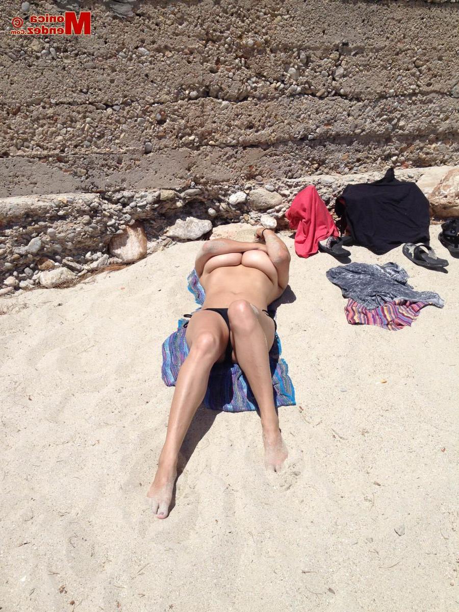 15P Busty babe Monica Mendez shares some candids from her vacation