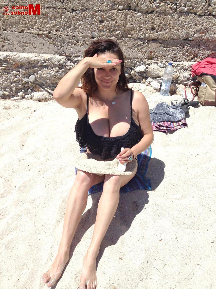 15P Busty babe Monica Mendez shares some candids from her vacation
