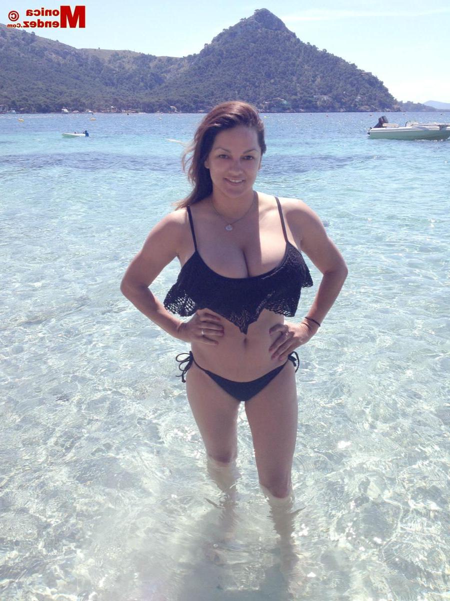 15P Busty babe Monica Mendez shares some candids from her vacation