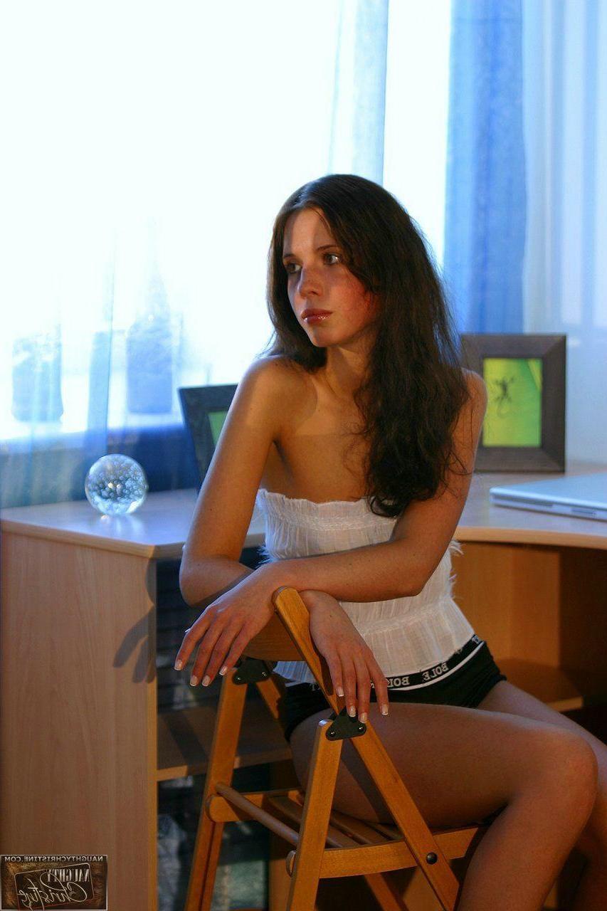 15P Pictures of teen star Naughty Christine teasing with her beauty