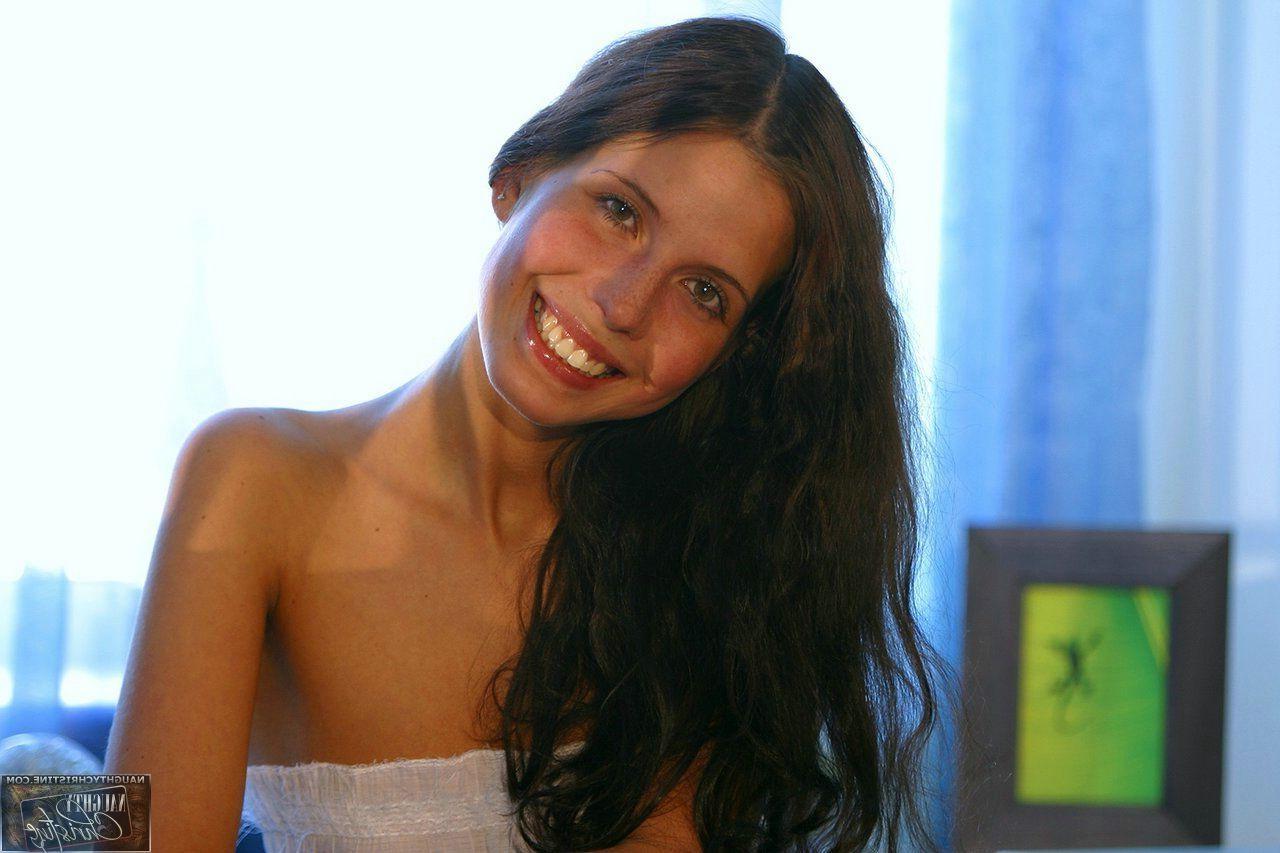 15P Pictures of teen star Naughty Christine teasing with her beauty