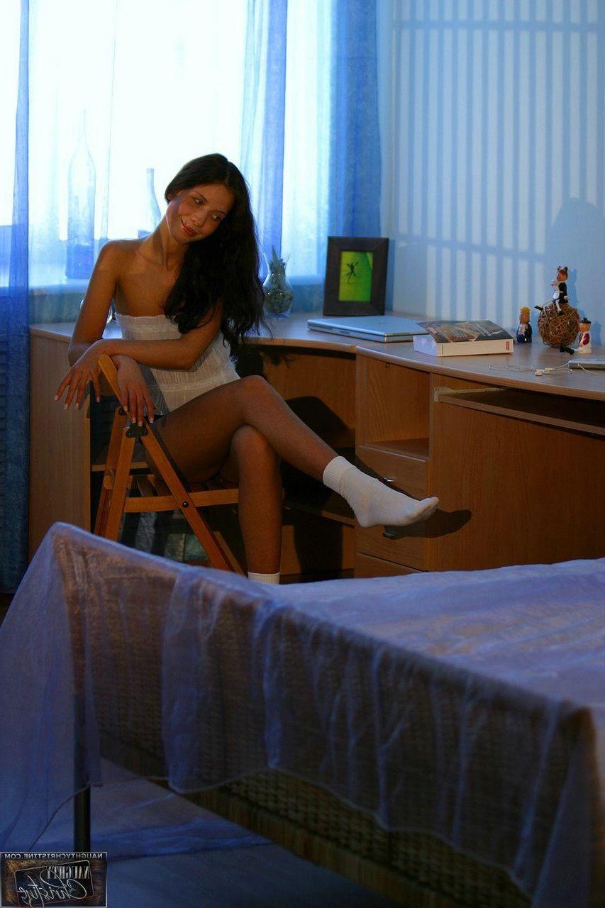 15P Pictures of teen star Naughty Christine teasing with her beauty