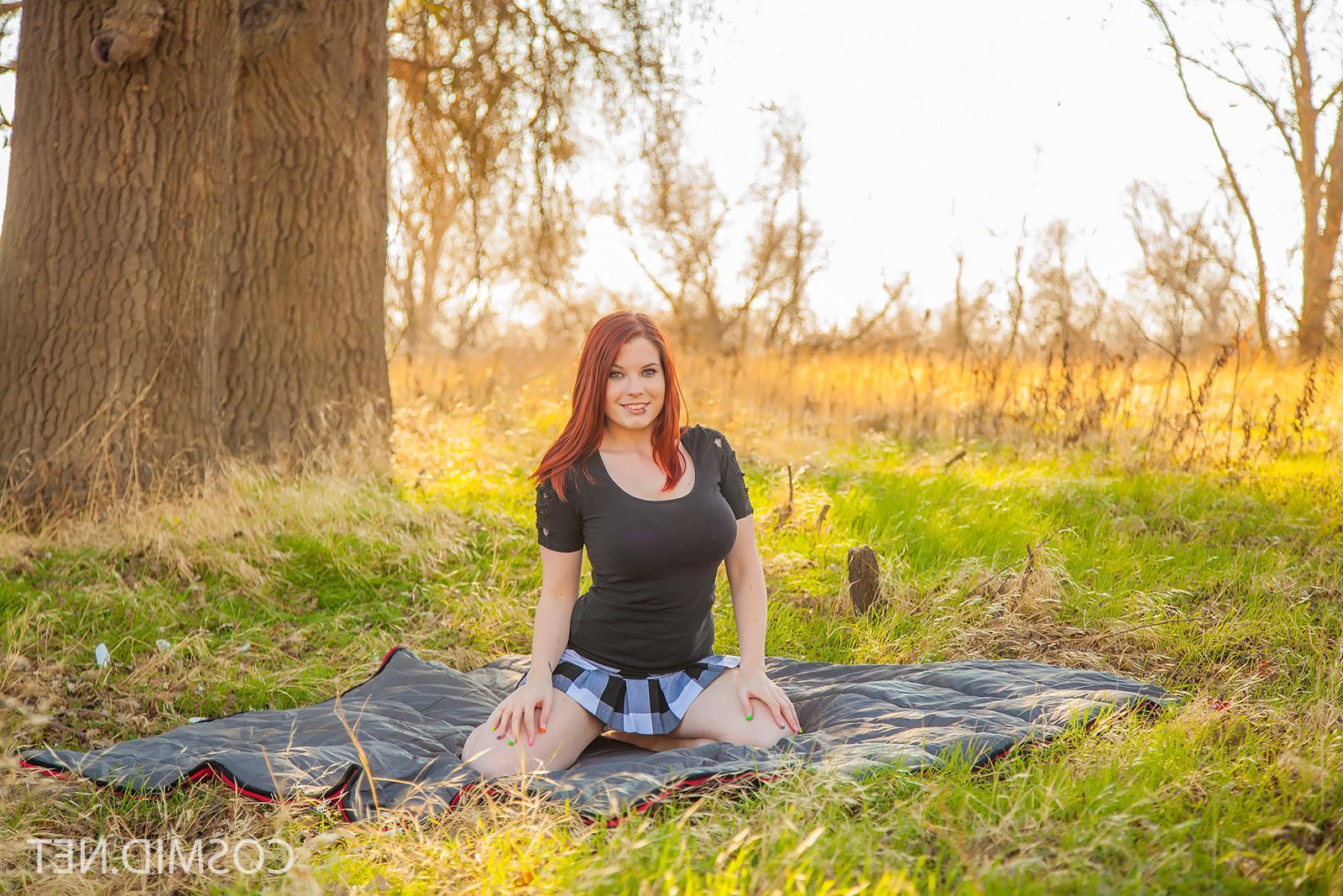 16P Busty redhead teen Raven wants you to join her for a private picnic