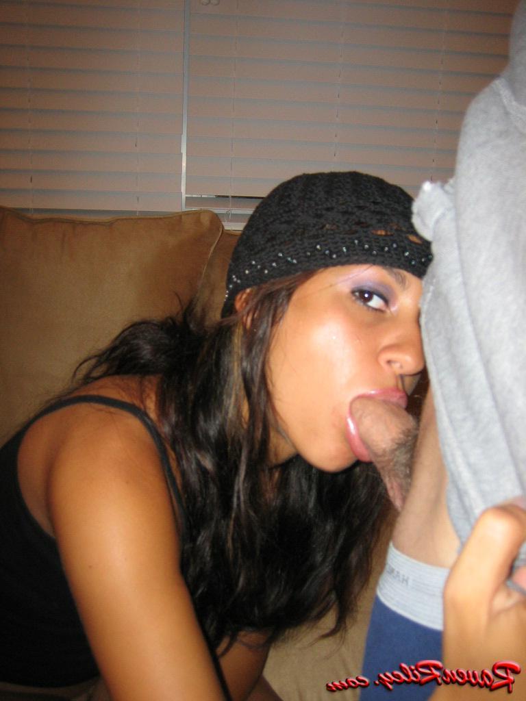 20P Raven Riley sucking on a big dick