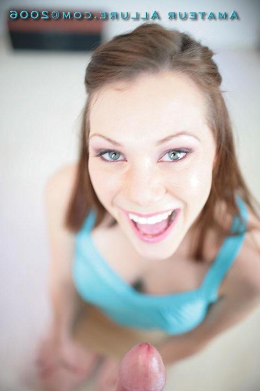 16P Teen beauty Melody poses before going down on a hard cock