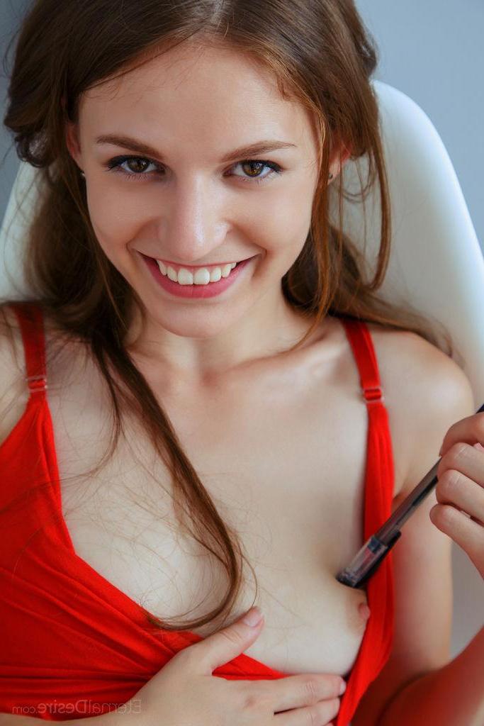 16P Beautiful girl Sofi Shane lifts her dress dress and plays with herself in "EXAM"