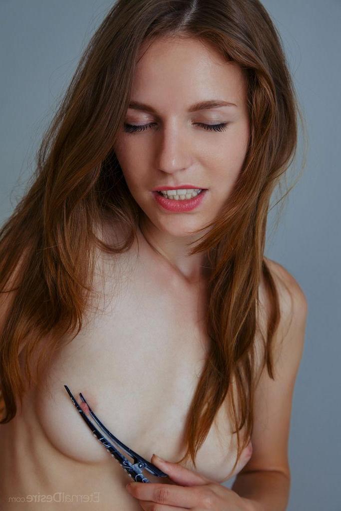 16P Beautiful girl Sofi Shane lifts her dress dress and plays with herself in "EXAM"