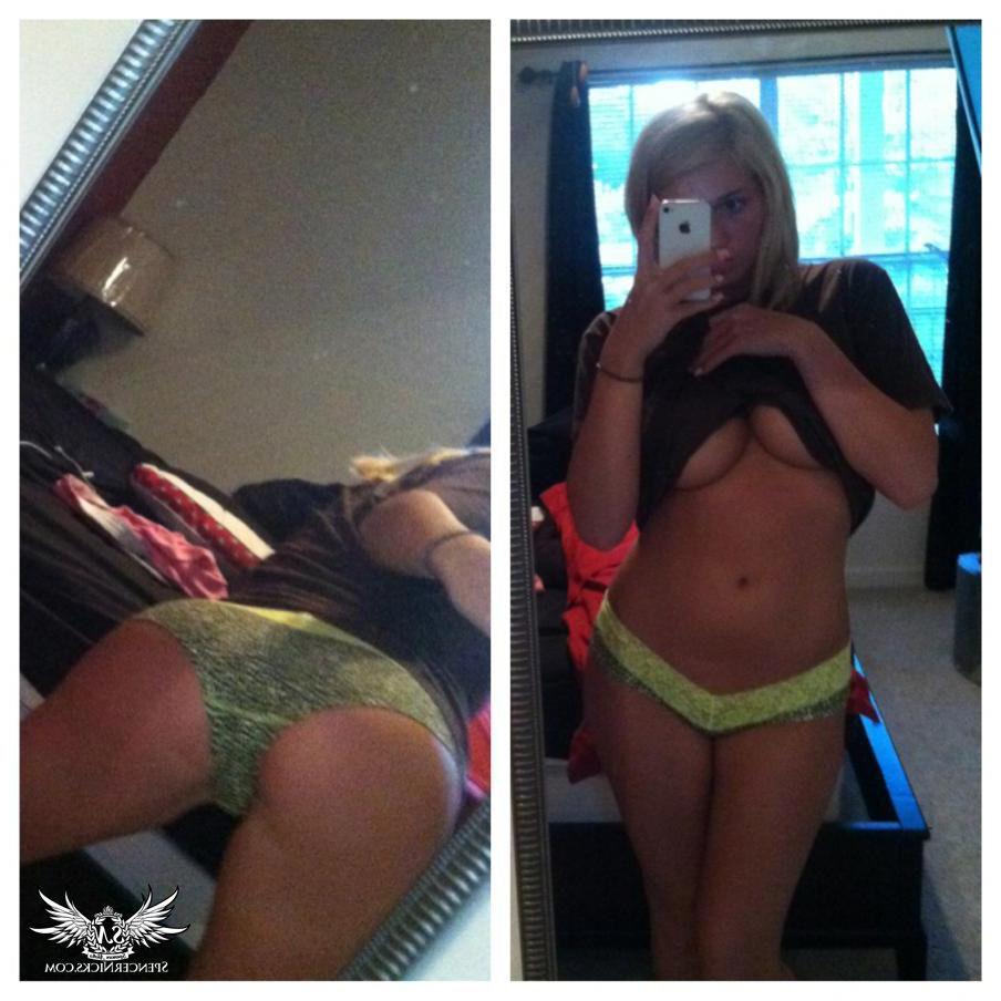 12P Blonde babe Spencer Nicks takes some hot candid shots of herself