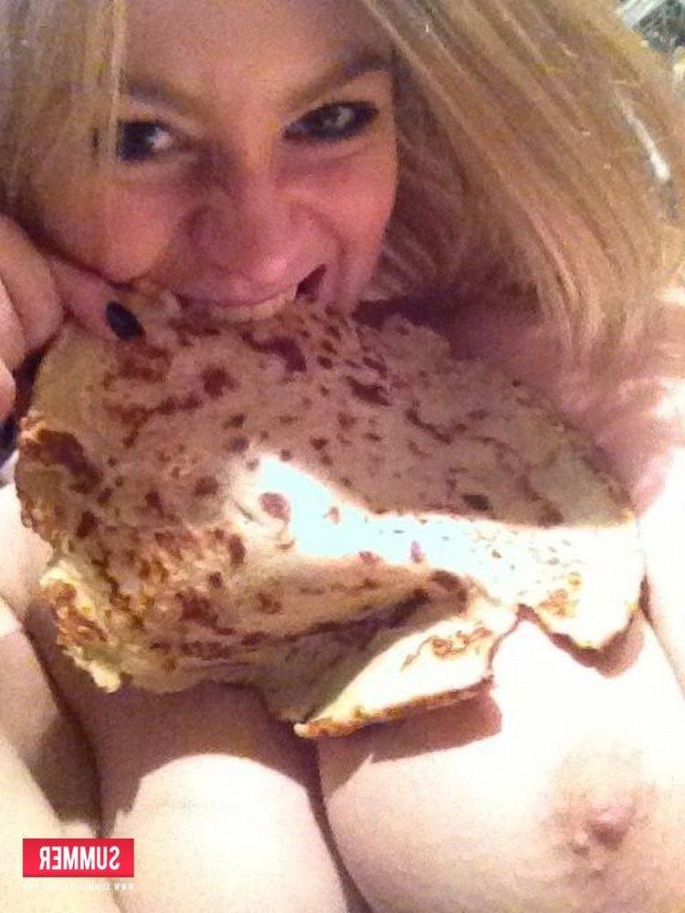 12P Sexy teen Summer St Claire plays naughty on pancake day
