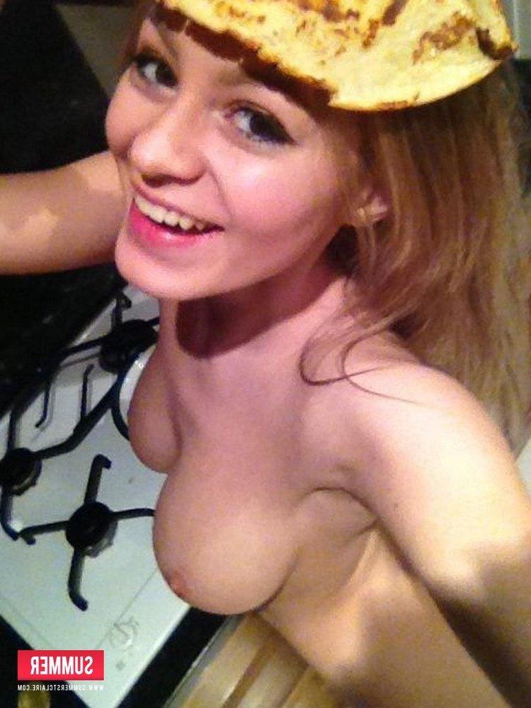 12P Sexy teen Summer St Claire plays naughty on pancake day
