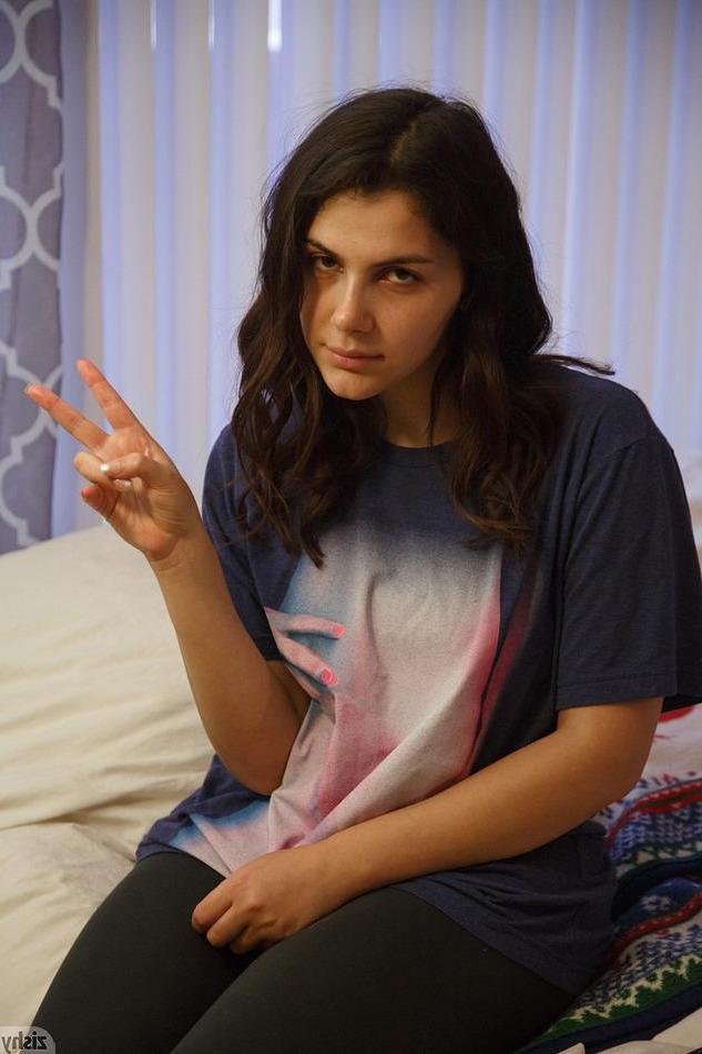 8P Busty hottie Valentina Nappi strips and teases for you in bed