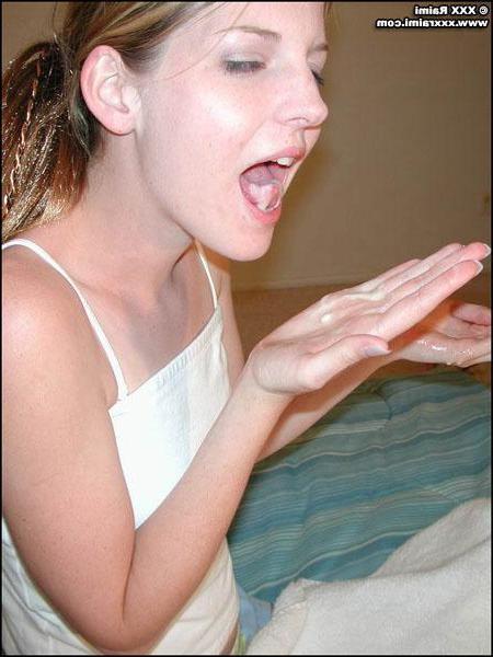 16P XXX Raimi gives a hot blowjob and licks up the cum