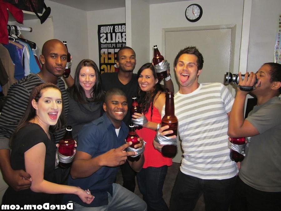 12P Horny college girls get fucked at a party