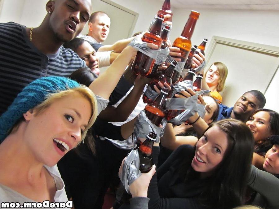12P Horny college girls get fucked at a party
