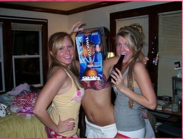 15P Hot college coeds get super wild and horny at a party