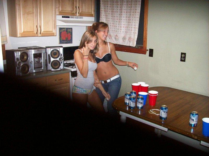 15P Hot college girls get super wild at a party