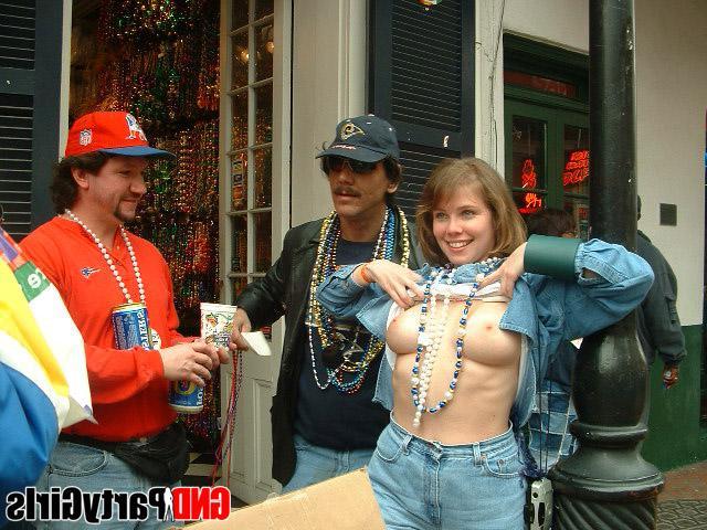 12P Drunk girls love to flash their tits for beads at Mardi Gras