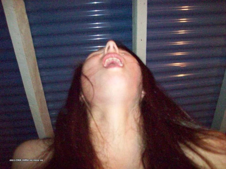 16P Pictures of a hot brunette girlfriend enjoying the cock