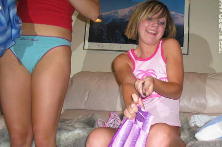 20P Pictures of 2 hot teen coeds stripping each other
