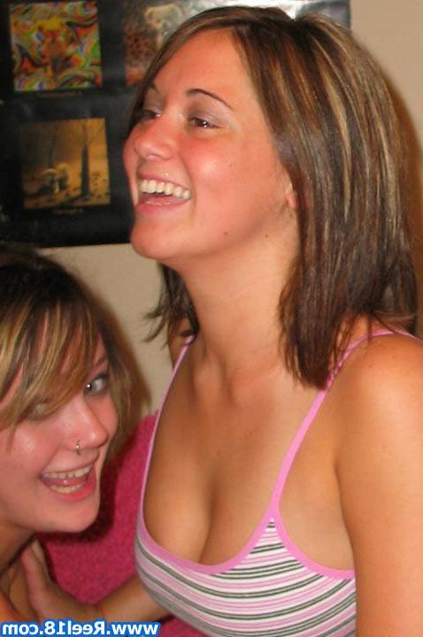 20P Pictures of 2 teen coeds stripping each other
