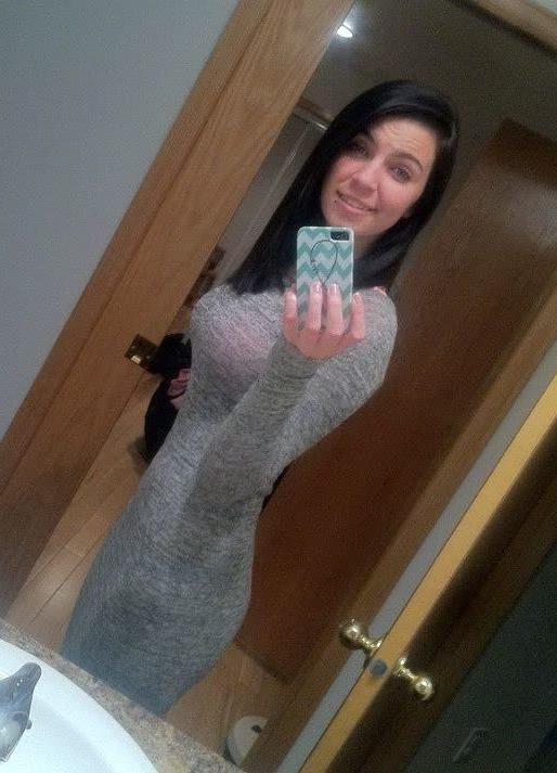 14P Brunette college hottie shares her sexy self-shot pictures