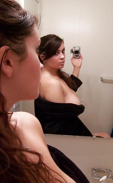 16P Some Young Beautiful  Busty Amateur Brunette Girl Gallery
