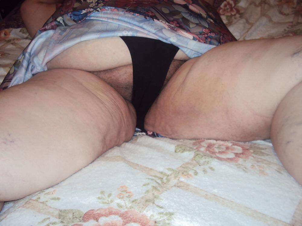 10P Black panties on her 