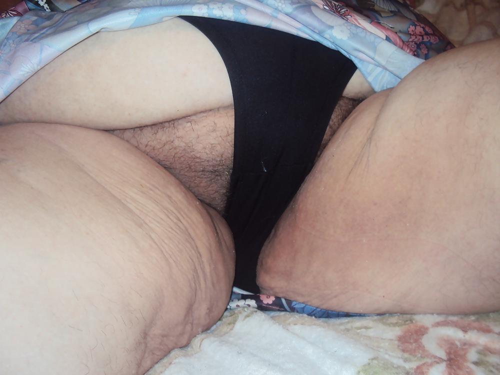 10P Black panties on her 