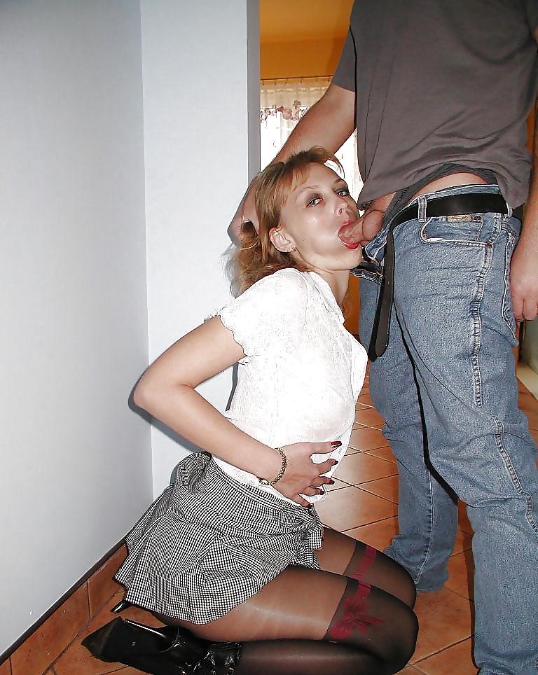22P Cocksucking sluts with their stockings on - 15