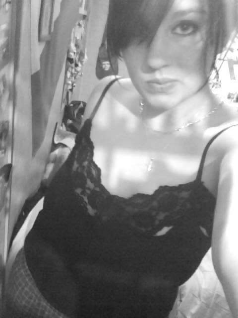 14P Hot self-pics - black and white