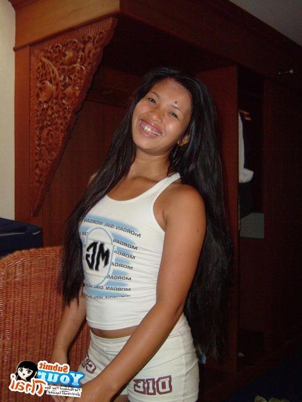 16P Tight body Thai girlfriend sucks and fucks and gets a cum blast on her ass