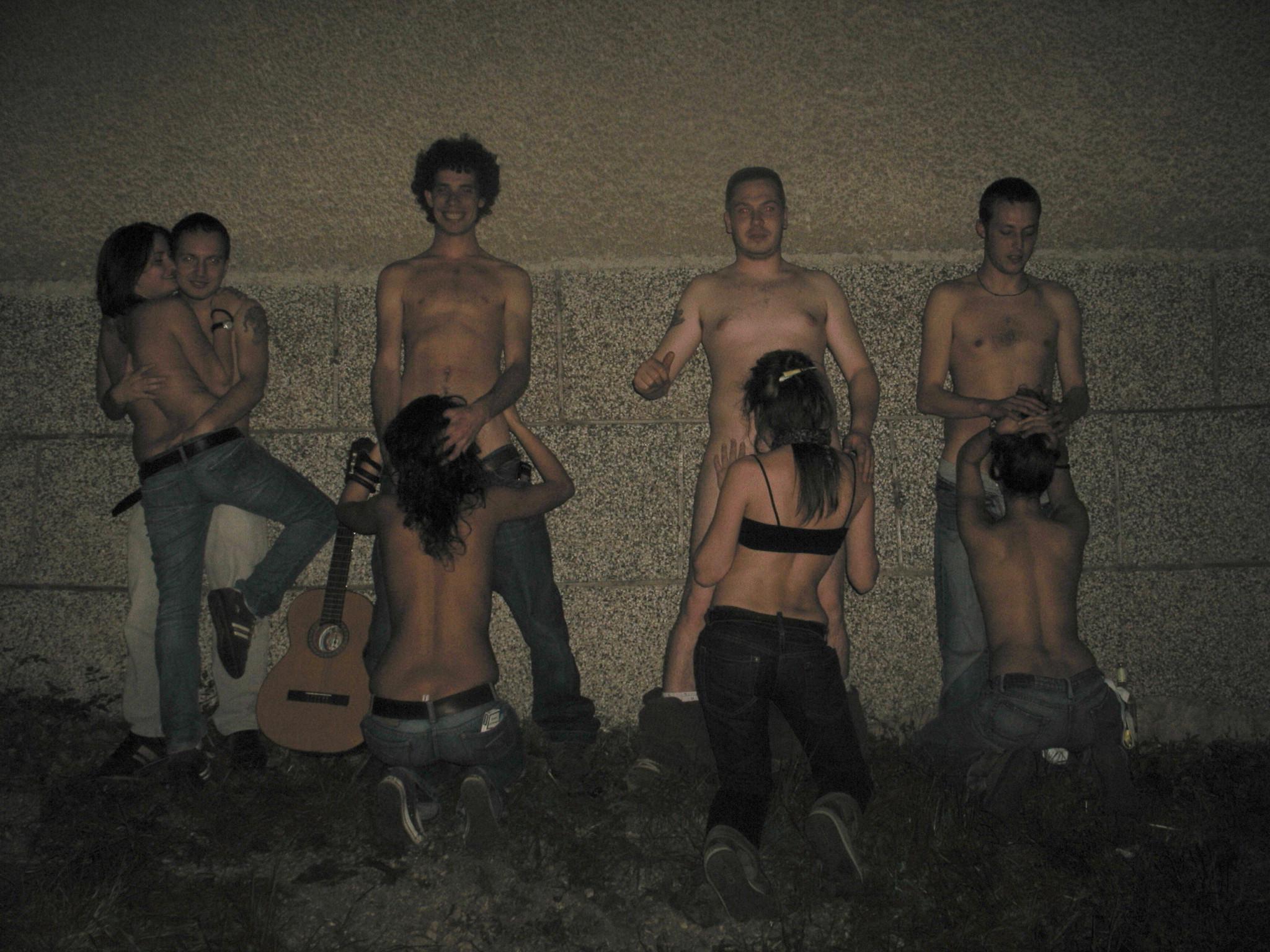 15P Real college party girlfriends fucking