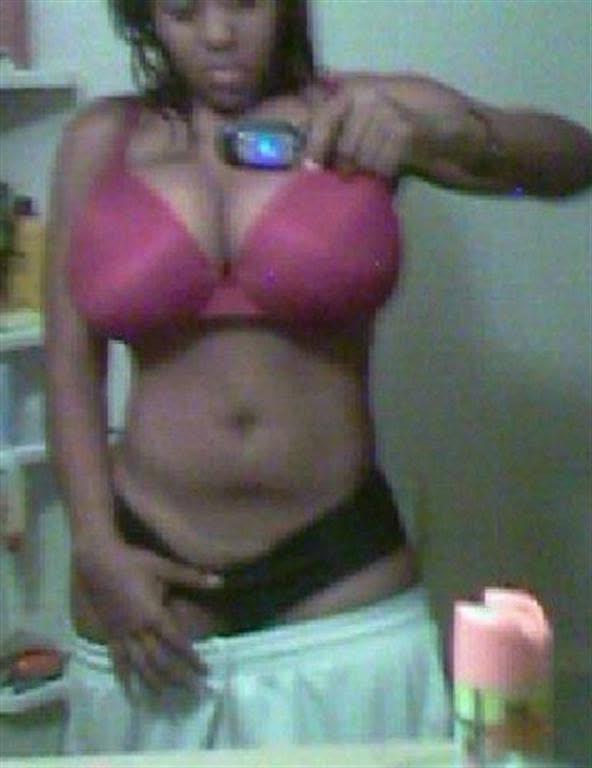 9P Naughty ebony girlfriends tease by showing off their fine round 