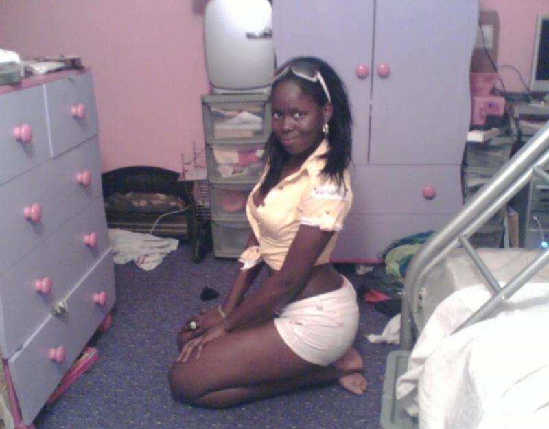 12P Naughty black bitches tease their boyfriends by posing sexy in h