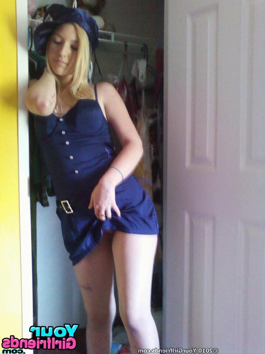 11P Girl plays dressup while her guy snaps naked teen pics of her.